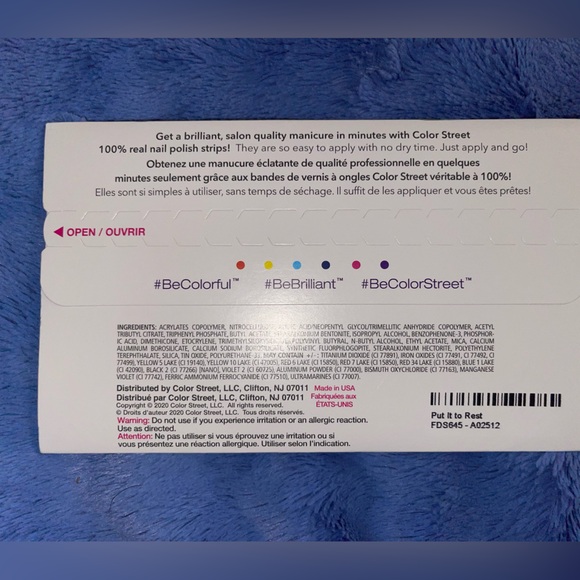 Color Street Nail Strips - PUT IT TO REST - Picture 3 of 3